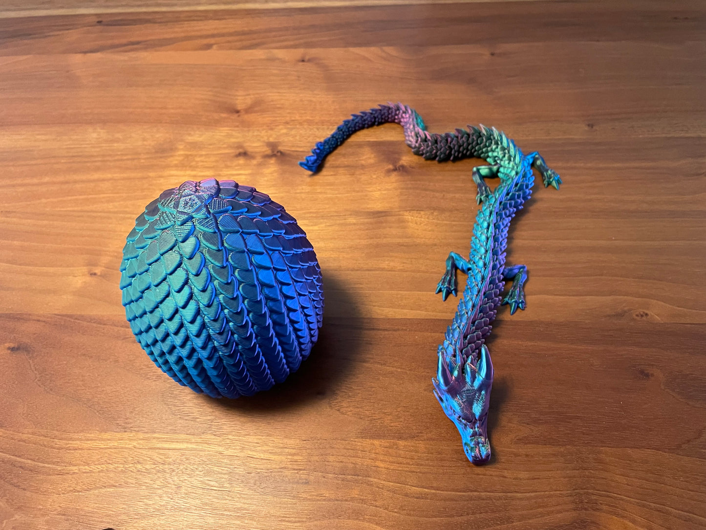 Drage med Æg / Blue - Green - Purple